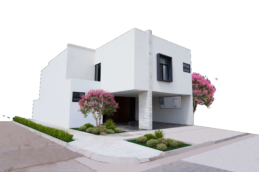 Fachada de modelo residencial